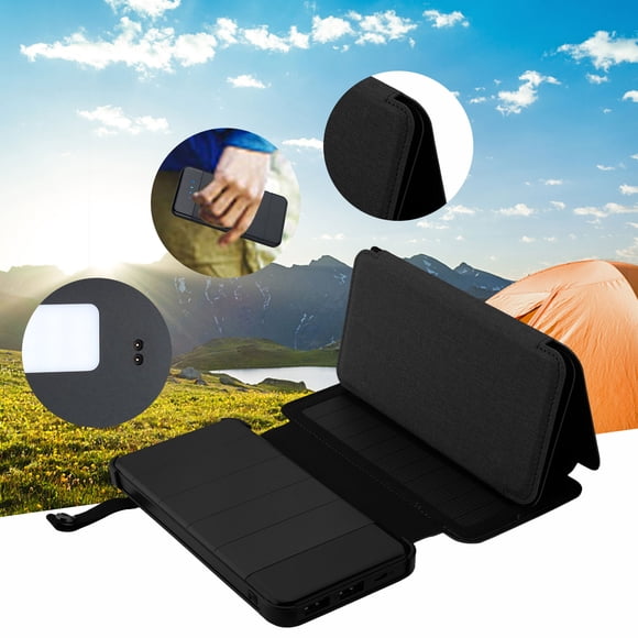 Leutsin Trésor de Charge Solaire Pliable pour l'Extérieur, Alimentation Mobile 10000 mAh, Offres de Liquidation
