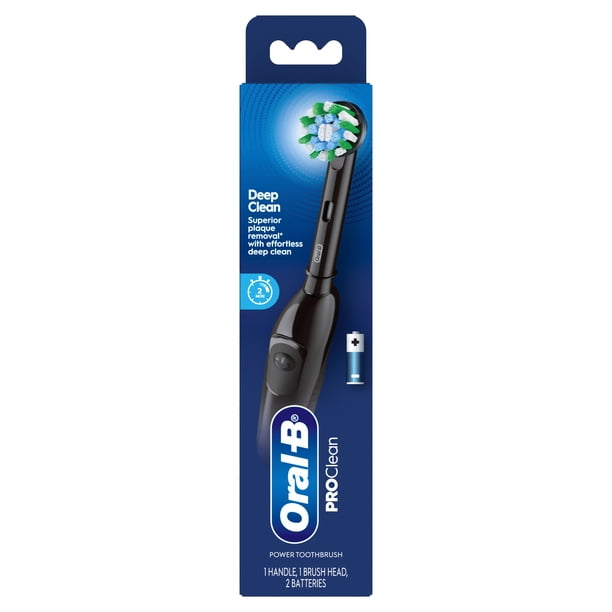 Oral B Pro Clean Battery Toothbrush, Deep Clean - Black, with