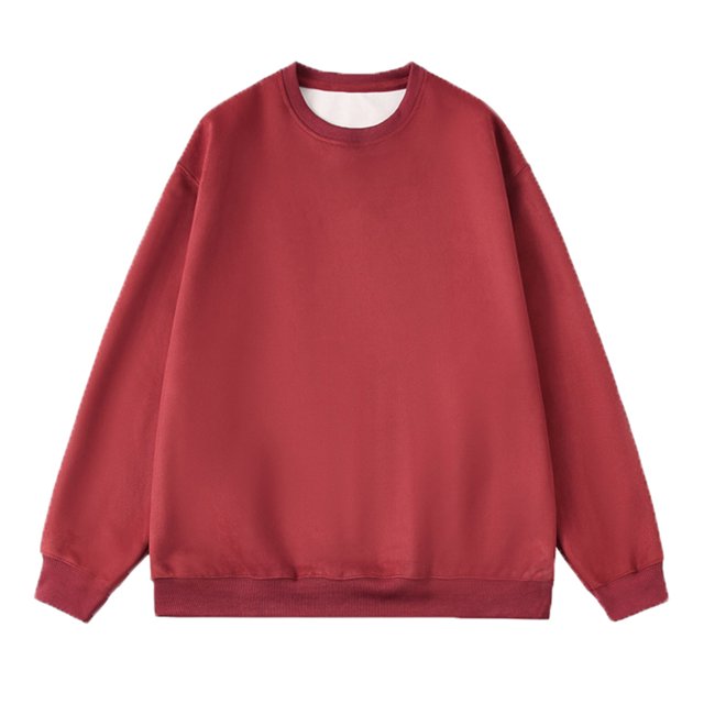 AherBiu Chandail à Col Rond pour Homme de Couleur Rouge Uni, avec Manches Longues et Coupe Ample. Fabriqué en Tissu Doux, Respirant et Léger avec Doublure en Molleton pour Plus de Confort. Ce Chandail Décontracté Est Idéal pour la Mode Masculine et les Tenues Décontractées, s'Agence Bien avec des joggers Ou des jeans pour un Style Polyvalent au Fil des Saisons.