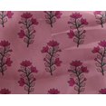 thumbnail image 4 of oneOone Georgette Viscose Fabric Leaves & Floral Block Print Sewing Fabric BTY 42 Inch Wide, 4 of 4