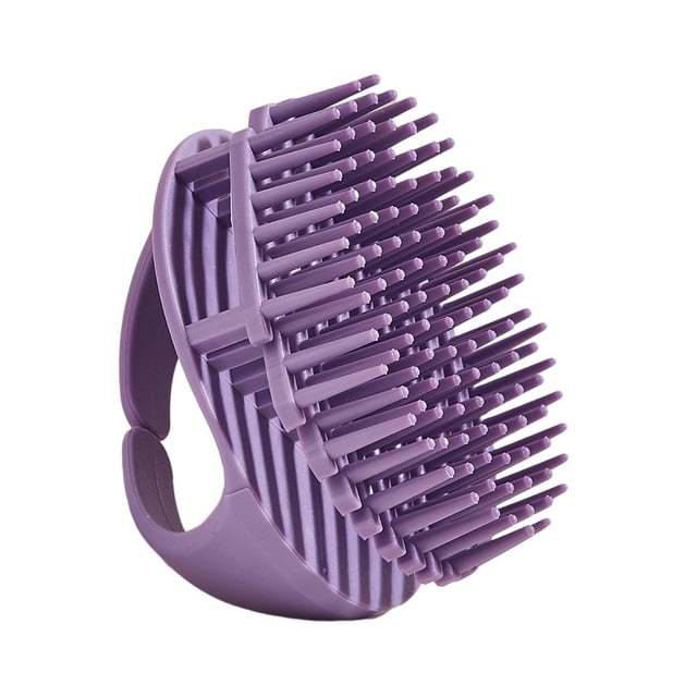 Milaget Brosse de Massage Ronde pour Cheveux et Cuir Chevelu, Bain, Multifonction, Utilisation Humide et Sèche, Massage, Violet