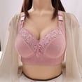 thumbnail image 2 of Fgnfyis Ladies' Autumn and Winter New Collection Adjustable Bra Without Steel Ring Large Chest Display Small Upper Support Comfortable and Glare Underwear Bras for Women Light Pink 38, 2 of 5