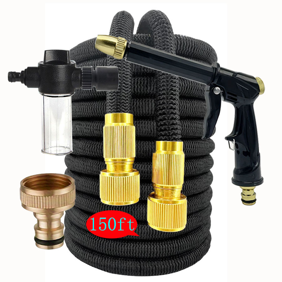 Garden Hose Expandable Magic Hose For Garden Watering And Cleaning, 3/4 ", Connector, Sprinkler Head, Watering Device, No Kinks