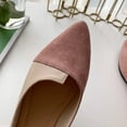 thumbnail image 3 of Kcodviy Women Shoes Ballet Ballerina Sandals for Women on Pointed Flat Toe Summer Sandals for Women Color Slip Splice Women's Arch Support Sandals Women's Sandals, 3 of 4