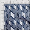 thumbnail image 1 of oneOone Silk Tabby Fabric Parallelogram & Triangle Geometric Fabric Prints By Yard 42 Inch Wide, 1 of 1