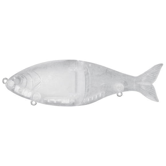 Leurre de Pêche 7 Po / 2,7 oz, Leurre Rigide Vierge pour Couler, 2 Leurre Articulé pour Achigan, Leurre pour Vairon, Appât Artificiel, Crankbait, Jerkbait Non Peint, Équipement de Pêche