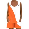 thumbnail image 4 of Yuyuzo Womens Lounge Sets Two Piece Square Neck Tank Tops Wide Leg Shorts with Pockets Matching Outfits, 4 of 7