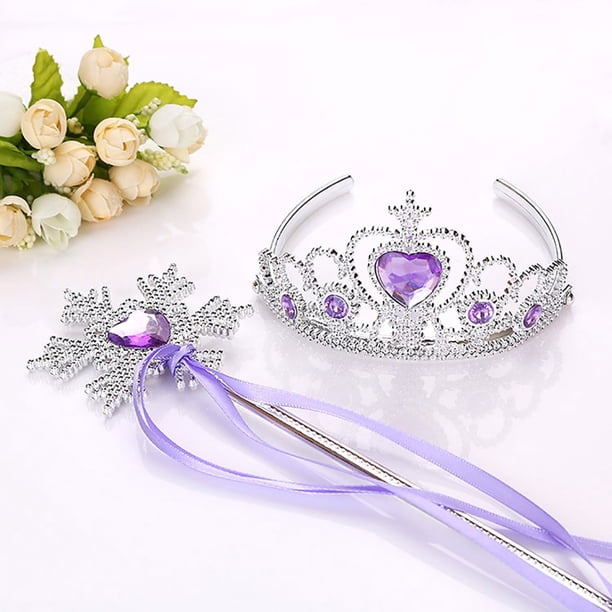 4 Pièces Couronne de Diadème en Cristal de Princesse pour Filles Couronne de Princesse en Strass