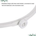 thumbnail image 4 of Unique Bargains Microwave Oven Glass Turntable Support Circle Fittings Roller Bracket White 2 Pcs, 4 of 6
