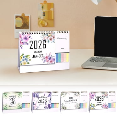 Sentmoon Wall Calendar 2026 Calendar Office Desktop Calendar 2026 English Clock In Multi Functional Pocket Calendar Day and Month Calendar