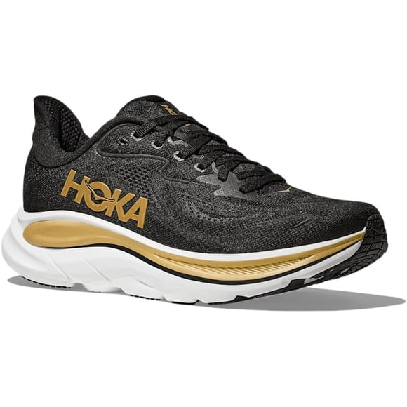Hoka Women's Clifton 10 Black/Gold Running Shoes