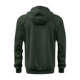 thumbnail image 5 of PEONAVET Veste pour Homme Veste Cargo pour Homme Couleur Unie Multiples Poches Sport Mise en Forme Entraînement Raglan à Manches Longues à Capuche Veste Décontractée, 5 of 5