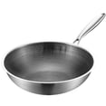 thumbnail image 1 of KAKOWELY Poêle à Frire Poêle Wok Réutilisable Poêle Wok Multifonction Poêle Wok à Frire avec Poignée Fourniture pour la Maison20.47"X12.4"X3.35 Pouces, 1 of 5