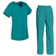 thumbnail image 1 of Women's Scrubs Set Scrub Top and Pants Scrubs Set, 1 of 3