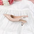thumbnail image 4 of INSPIRE CHIC Unisex 20 Pairs Metal Leather Shoes Ornament Needle Buckle Silver Tone One Size, 4 of 6