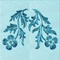 thumbnail image 1 of Ahgly Company Tapis d'Intérieur Lavable à la Machine, Carré, Transitionnel, Bleu Électrique, Tapis de Zone, 8 Pieds Carré, 1 of 7