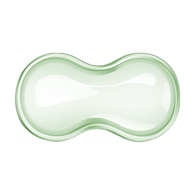 WLOELOEW Mouse Wrist Rest Soft Silicone Gel Pad Ergonomic Support Green For Computer Office Gaming Anti-Slip Comfort Design Green