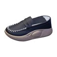 thumbnail image 3 of Chaussures Décontractées pour Femmes Confortables à Enfiler Semelle Souple pour Marche Intérieure Extérieure Noir 38, 3 of 8