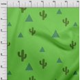 thumbnail image 3 of oneOone Cotton Flex Green Fabric Plant Cactus With Geometric Craft Projects Decor Fabric Printed By The Yard 40 Inch Wide, 3 of 4