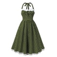 thumbnail image 1 of Ovzne Robes pour Femmes Robe de Plage Mode pour Femmes Décontractée Imprimée Été Grand Ourlet Sans Manches Robe à Col en V Robe pour Femmes Imprimée Liquidation, 1 of 6