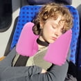 thumbnail image 3 of Neck Pillows for Travelcomfortable Travel Neck Pillow Pvc Flocked U Shaped Cushion for Aviation Outdoor Home Use Portable Inflatable Cervical Support Pillow with Soft Velour Cover, 3 of 6