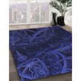 thumbnail image 3 of Ahgly Company Tapis d'Intérieur Lavables en Machine, Ronds, Bleu Nuit Transitionnel, Ronds de 3', 3 of 7