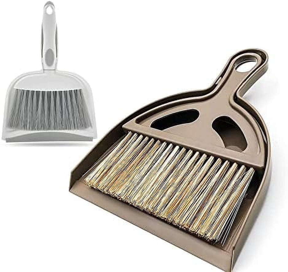 Mini Broom and Dustpan Set,Dustpan and Brush Set,Mini dust Pans with Brush Dust Pan and Brush Set for Table, Desk, Countertop, Key Board, Cat, Dog and Other Pets