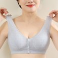 thumbnail image 2 of Timegard Wireless Bras for Women Plus Size Front Closure Button Full Support Breathable Comfy Seniors Bra, 2 of 6