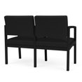 thumbnail image 5 of Lenox Steel Reception Waiting Room 2 Seats Chair / Black Steel / Black, 5 of 5