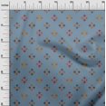 thumbnail image 2 of oneOone Georgette Viscose Fabric Geometric Line Ikat Printed Craft Fabric BTY 42 Inch Wide, 2 of 4