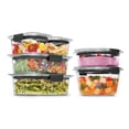 thumbnail image 1 of Rubbermaid Brilliance Round and Rectangular Food Storage Containers, 6 Pack, 1 of 6