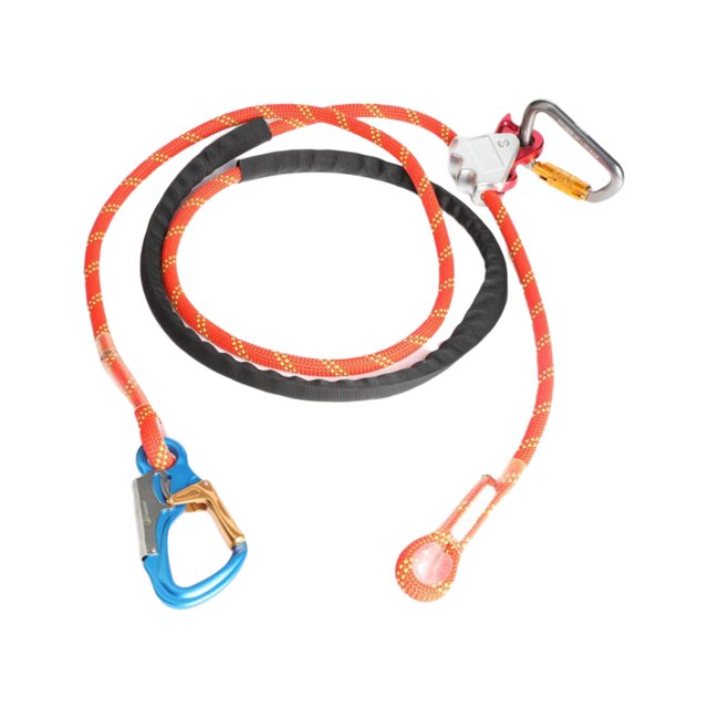 Équipement de Protection d'Escalade de Longe de Positionnement Extérieur avec la Corde de Rappel d'Arboriste de Verrouillage d'Alliage d'Aluminium, 5M
