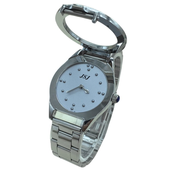 VISIONU Montre Tactile en Braille pour Personnes Aveugles Ou Âgées Cadran Gris (pour Homme)