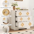 thumbnail image 4 of Decorative Front Closet Dresser - 3/5-Drawer Vertical Storage Cabinet, Space-Saving for Hallway & Living Room, 4 of 9