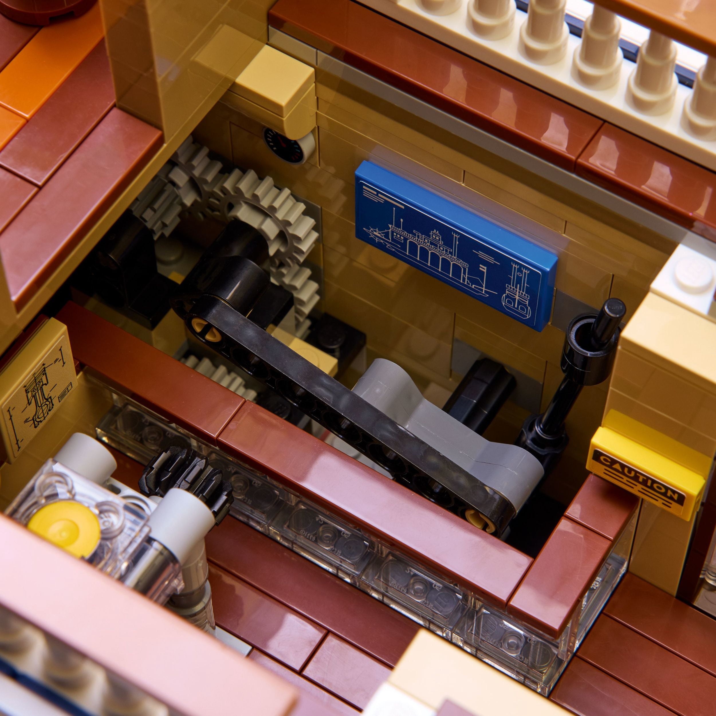 LEGO Ideas Le Bateau à Vapeur Fluvial, Décor Nautique pour la Maison 21356