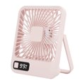 thumbnail image 2 of Boovnll Desk Fan, Adjustable High Speed USB Rechargeable Digital Display Table Fan Quiet Small Fan for Home, Bedroom, Office, Travel, Kitchen, Camping, RVs, Summer Gift, Mini Fan - Fan, 2 of 5