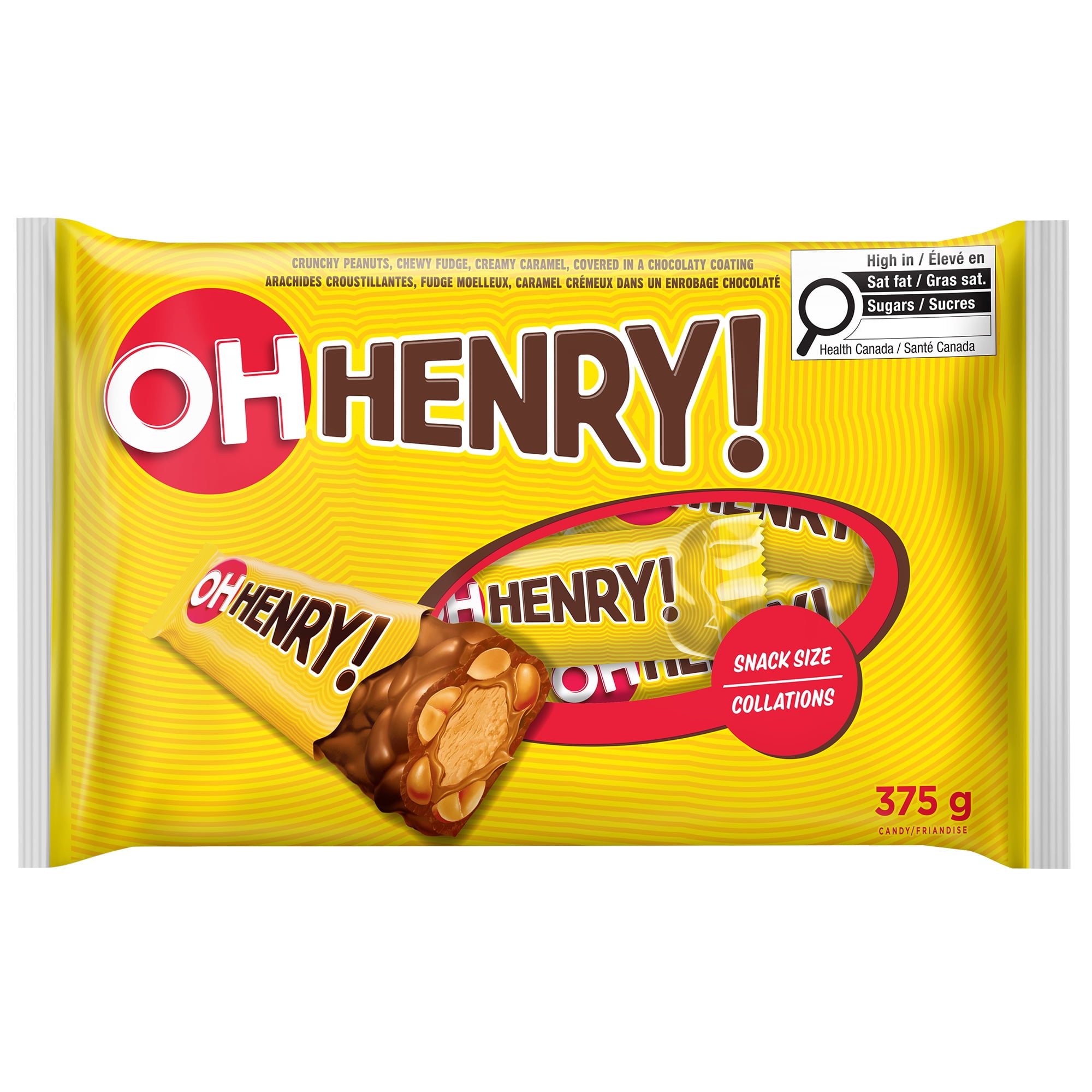 OH HENRY! Snack Size Candy Bars, 375g
