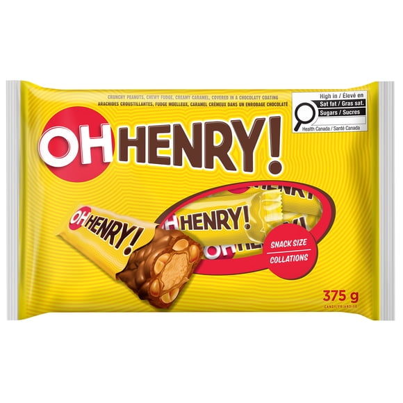 OH HENRY! Snack Size Candy Bars, 375g