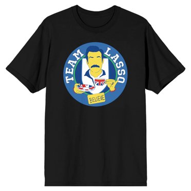 Ted Lasso Team Lasso Icon Men's Black T-shirt-XL