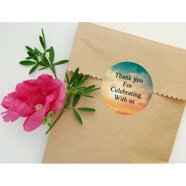 Darling Souvenir MADE WITH LOVE NatureTheme - 2" CustomStickersPremium 80 Self-AdhesiveRoundLabels, Personalized Wedding Party FavorStickers/RoundEnvelope Seal