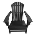 thumbnail image 2 of Chaise Adirondack traditionnelle en résine noire, 2 of 3