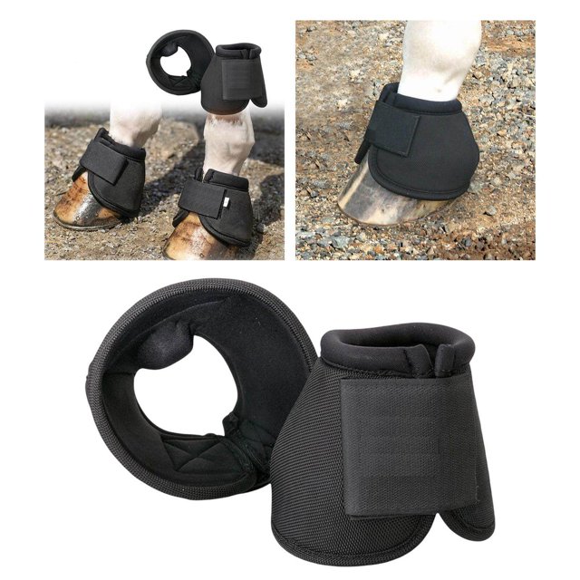 thinsony Bottes Cloche de Cheval Durables Absorbant les Chocs pour Accessoires Équestres m