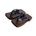 thumbnail image 2 of ZheElen Japanese Clogs Slippers Geta Sandals Flip Flops for Men Women 36 Blue Square Size 45 1Set, 2 of 6