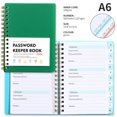 thumbnail image 4 of A6 Mini Password Book – Spiral Bound Pocket Notebook with Alphabetical Tabs (4.25x5.7in, Durable PP Cover), 4 of 6