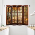 thumbnail image 1 of Sunset Kitchen Curtains Tropical Scenery Theme Seaside Night Palm Tree Beach Landscape Scene Print Pattern Rod Pocket Waterproof Window Drapes for Bathroom Bedroom Office 2 Panels 26 x 36 Inch, 1 of 6