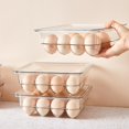 thumbnail image 4 of SHAGUOZHOU Transparent Egg Organizer Fridge Storage Transparent Egg Storage For Kitchen Countertop (12 Holes) Containers for Lunches Organizer Containers for Storage Cereal for Pantry, 4 of 7