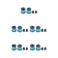 thumbnail image 2 of Decodeary Skateboard Rebuild Kit Bushings Washers for Pivot Cups for 2 Trucks 3.25in Blue 3.25 Inch 5Set, 2 of 6