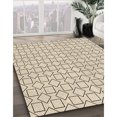 thumbnail image 3 of Ahgly Company Tapis de Zone Beige pour Intérieur, Lavable à la Machine, Rond, Style Transitionnel, Mocassin, 3 Pieds Rond, 3 of 7