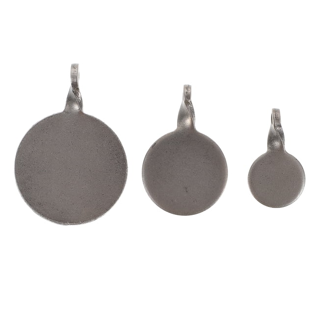 3pcs Professional Stainless Steel Targets Shooting Training Targets (Dark Silver)