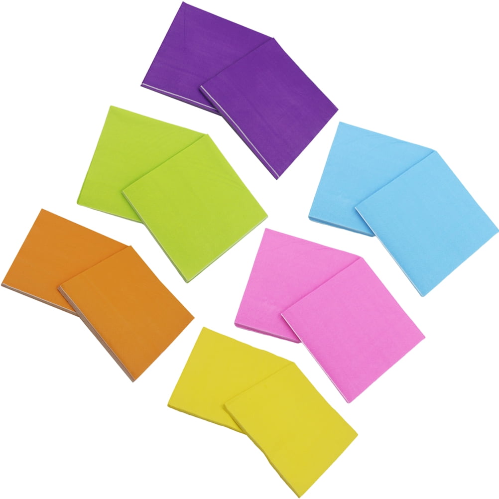 unbranded Colored Paper Towels 6 Packs 20 Sheets Per Pack for Baby Shower Events